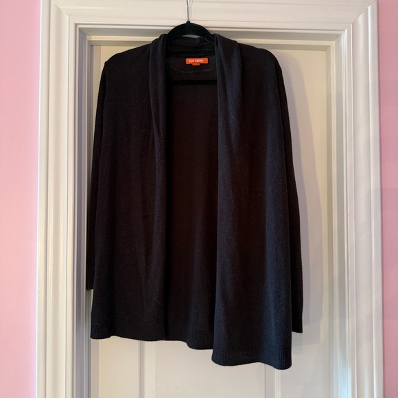 Joe Fresh Black Women's Cardigan Fold Over Detail Casual - Picture 1 of 8